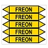 Značení potrubí, freon